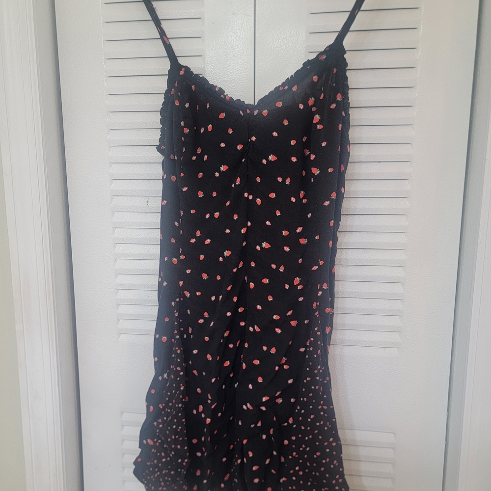 Target Black Dress with Pink Dots